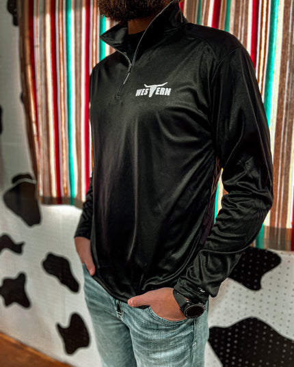 Men’s 1/4 Zip Athleisure BLACK