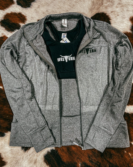 Brand Full Zip Athletic Jacket