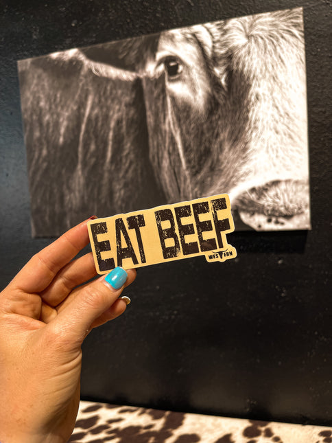 EAT BEEF Sticker