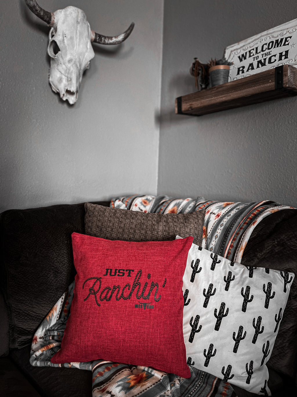 Just Ranchin’ Pillow Cover