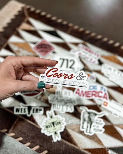 Coors & Cowboys Sticker