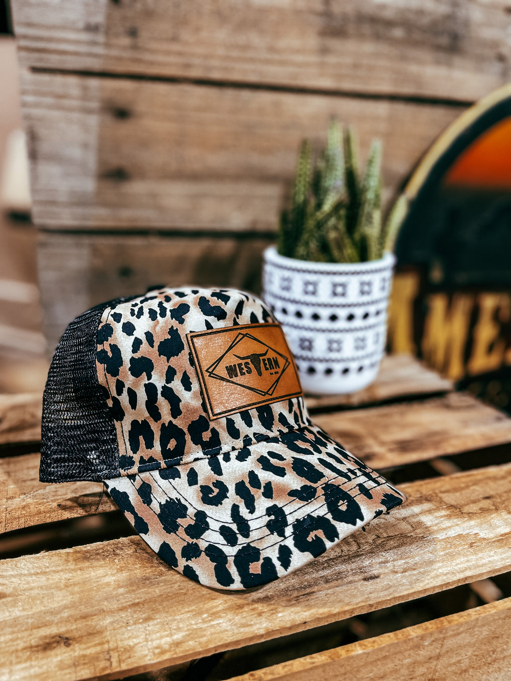 Brand Hat Cheetah - Brown