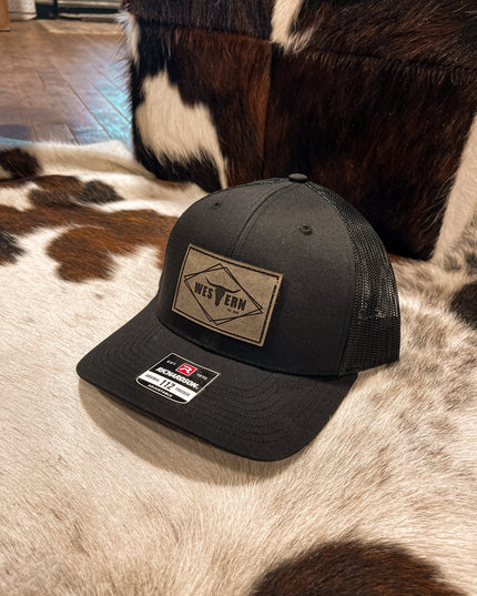 Brand Hat Black - Silver Patch