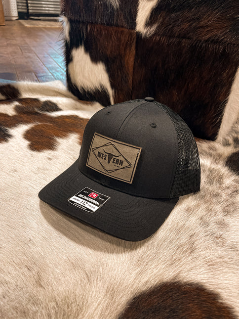 Brand Hat Black - Silver Patch