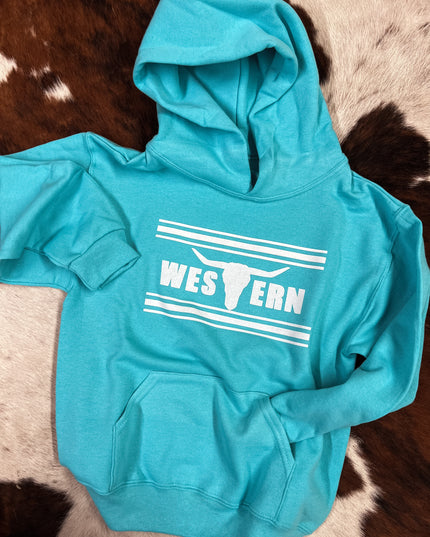 Brand Hoodie YOUTH Turq