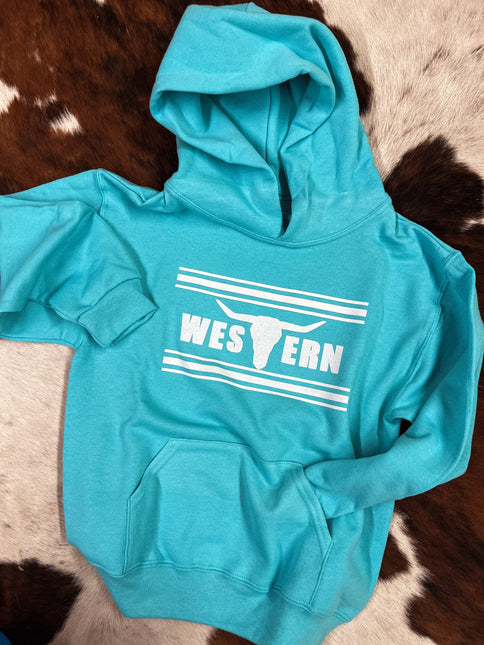 Brand Hoodie YOUTH Turq