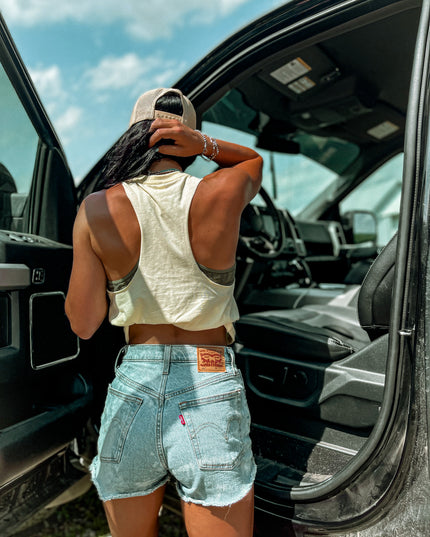 Logo Cropped Tank Butter