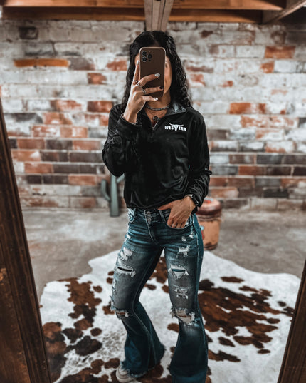 Men’s 1/4 Zip Athleisure BLACK