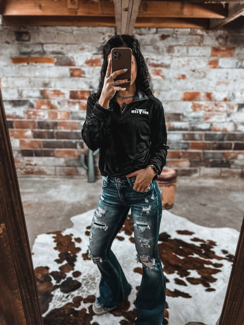 Men’s 1/4 Zip Athleisure BLACK